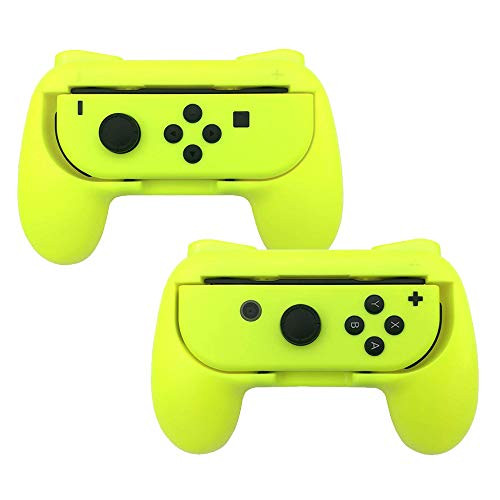 JYIN Grip for Nintendo Switch Joy-Con, 2-Pack Switch Controller Grip Handle Kit for Nintendo Switch Joy-Con (Yellow) JYIN Grip for Nintendo Switch Joy-Con, 2-Pack Switch Controller Grip Handle Kit for Nintendo Switch Joy-Con (Yellow)