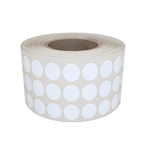 Royal Green Color Coding Sticker Labels Rolls 8mm - White Circle dots writable Surface 1/4inch - 2000 Pack
