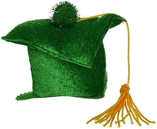 Grad Cap Hair Clip -green- Party Accessory -1 count- -1/Pkg-
