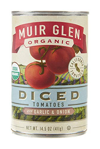 Muir Glen- Organic Diced Tomatoes With Garlic and Onion- 14.5 oz
