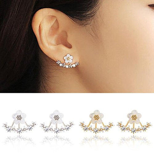 Amiley earrings for women cheap - 1Pair Flower Crystal Ear Stud Earrings Earring Jewelry Gift -Sliver- Amiley earrings for women cheap - 1Pair Flower Crystal Ear Stud Earrings Earring Jewelry Gift -Sliver-