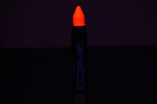 PaintGlow Neon Orange UV Blacklight Reactive Make Up Body Paint Stick