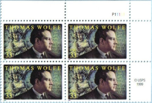 THOMAS WOLFE ~ LOOK HOMEWARD- ANGEL ~ LITERARY ARTS SERIES ~ 3444 Plate Block of 4 x 33 cents US Postage Stamps THOMAS WOLFE ~ LOOK HOMEWARD- ANGEL ~ LITERARY ARTS SERIES ~ 3444 Plate Block of 4 x 33 cents US Postage Stamps