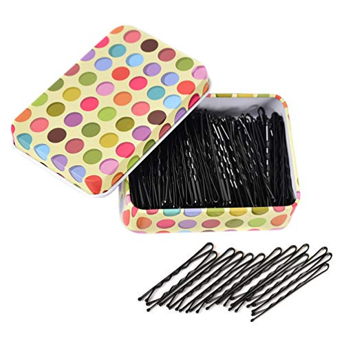 200 PCS Bobby Pins- Black Hair Pins with Cute Box- Metal Bobby Pins for Thick Hair- Great for All Hair Types Girls Women Hair Accessories -2.16 Inch- 200 PCS Bobby Pins- Black Hair Pins with Cute Box- Metal Bobby Pins for Thick Hair- Great for All Hair Types Girls Women Hair Accessories -2.16 Inch-