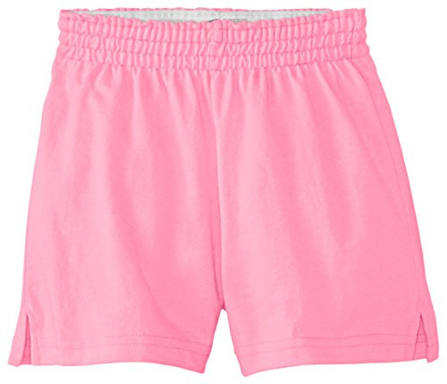 Soffe Girls' Big Low Rise Authentic Cheer Short- Pink Lemonade- X-Large