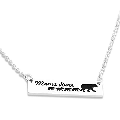 Mommy Bear Necklace 4 Bears Necklace-Mom Bear Necklace Bear Family Necklace with 4 Cubs Mama Bear Necklaces for Women- Christmas Jewelry Gifts Mommy Bear Necklace 4 Bears Necklace-Mom Bear Necklace Bear Family Necklace with 4 Cubs Mama Bear Necklaces for Women- Christmas Jewelry Gifts
