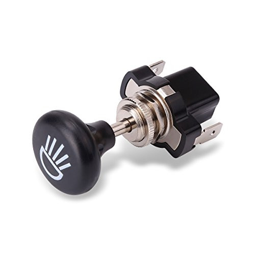 10L0L Universal Golf Cart Headlight Push Pull Switch Button for Club Car- EZGO- Yamaha
