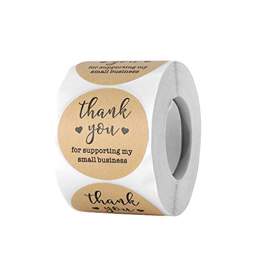 Thank You Stickers Labels for Supporting My Small Business Stickers- Business Stickers Roll for Business- Online Retailers- Boutiques- Shops to Use on Bags- Boxes and Envelope -2inch-500 Pieces- Thank You Stickers Labels for Supporting My Small Business Stickers- Business Stickers Roll for Business- Online Retailers- Boutiques- Shops to Use on Bags- Boxes and Envelope -2inch-500 Pieces-