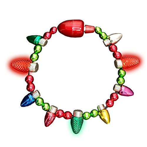 Glowmaker Light Up LED Christmas Holiday Mini Bulb Bracelet