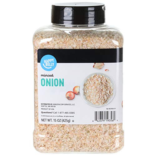 Amazon Brand - Happy Belly Onion Minced- 15 Ounce Amazon Brand - Happy Belly Onion Minced- 15 Ounce