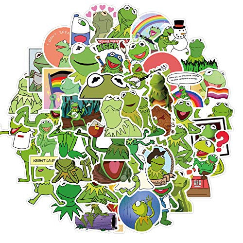 Cute Cartoon Stickers for Teen Kids Water Bottle- Waterproof Decal for Girl Laptop Bicycle Skateboard Phone Computer Guitar Travel Case -Kermit The Frog- Cute Cartoon Stickers for Teen Kids Water Bottle- Waterproof Decal for Girl Laptop Bicycle Skateboard Phone Computer Guitar Travel Case -Kermit The Frog-