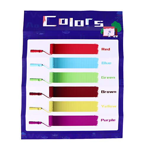 NUOBESTY Kid Educational Preschool Poster Colors Poster Preschool Classroom Charts Wall Sticker for Classroom Kindergarten Nursery Learning 30x40CM NUOBESTY Kid Educational Preschool Poster Colors Poster Preschool Classroom Charts Wall Sticker for Classroom Kindergarten Nursery Learning 30x40CM