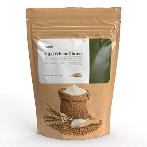 Vital Wheat Gluten- High in Protein- Keto Friendly- Low Carb- Vegan- Non-GMO- 100 percent Naturally Grown- Kosher Certified -9.5oz Resealable Bag-