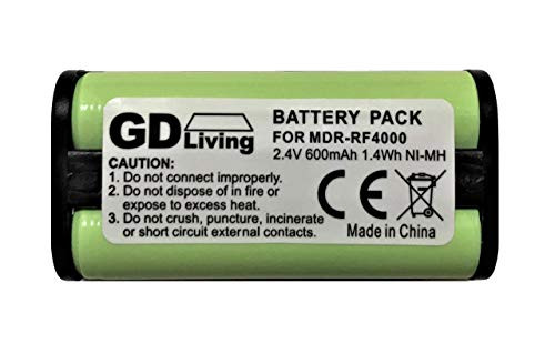 GD Living' Replacement Battery for Sony MDR-RF4000- Sony BP-HP550-11