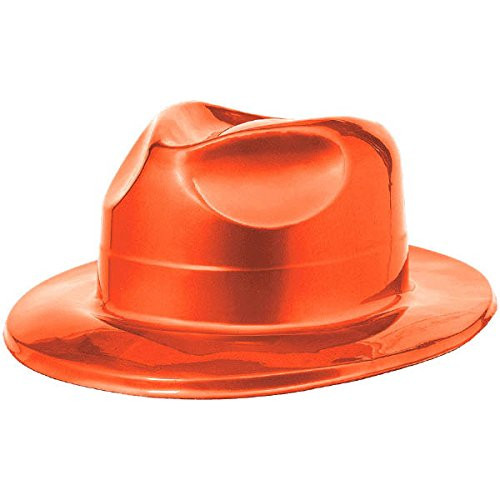 Amscan 250421.1 Orange Plastic Fedora- 1ct