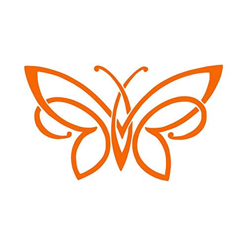 Unique Butterfly -Pick Color- Vinyl Transfer Sticker Decal for Laptop/Car/Truck/Window/Bumper -4inch x 2.3inch- Orange- Unique Butterfly -Pick Color- Vinyl Transfer Sticker Decal for Laptop/Car/Truck/Window/Bumper -4inch x 2.3inch- Orange-
