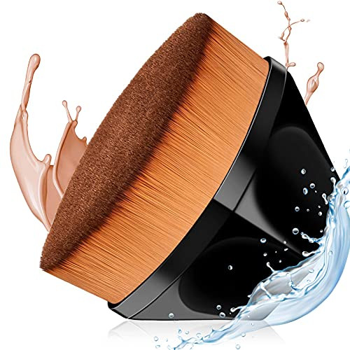 Flat Makeup Brushes the Flawless Foundation Brush- Kabuki Brush Liquid Foundation Brush for Face- High Density Soft Makeup Brush for Concealer Powder- Blending Liquid or Cream