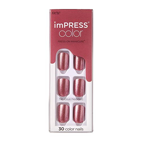 KISS imPRESS Color Press-on Manicure - Peanut Pink- Short