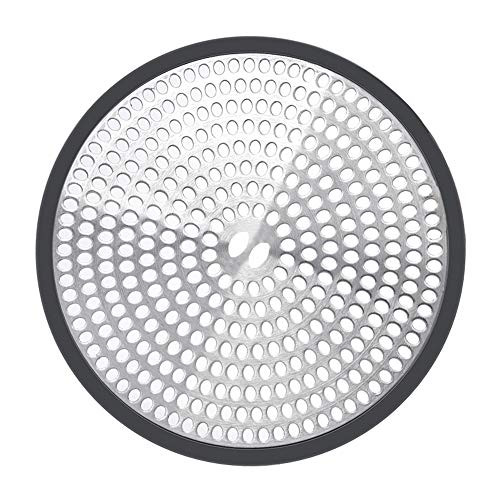 Shower Drain Hair Catcher Trap Mesh Good Grips Easy Clean Drain Protector  Stainless Steel & Silicone