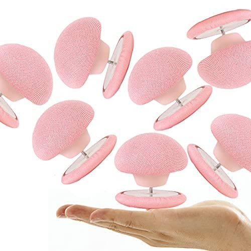 8 Pcs Duvet Clips Set- Duvet Cover Clips with Short and Long Nails Keeps Comforter from Shifting in Cover- Double Sided Pin Fasteners for Duvet Donuts- Comforter Pins- Curtain and Drape Pins- Pink -