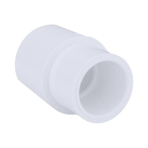 Charlotte Pipe 1inch X 3/4inch Reducer Coupling Pipe Fitting - -Socket x Socket- Schedule 40 PVC Durable- Easy to Install- High Tensile and Sound Deadening for Home or Industrial Use -Single Unit-
