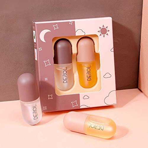 Lip Plumper Set-Natural Lip Plumper and Lip Care Serum-Lip Enhancer for Fuller-Beautiful Fuller-Lip Mask-Hydrating and Reduce Fine Lines