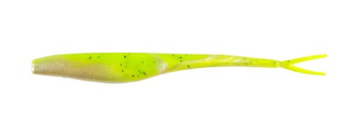 Gulp Saltwater Jerk Shad- 5in- Chartreuse Pepper Neon
