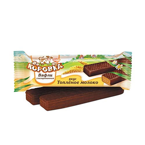Korovka Chocolate Wafer Sticks Uniconf 50g/1.76oz - Pack of 5 -Baked Milk Tase-