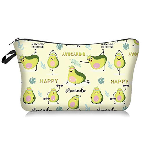 Makeup Bag Avocado-Funny Travel Small Cosmetic Bags Organizer for Women Multifunction Handbag Toiletry Storage Pouch Waterproof Purse