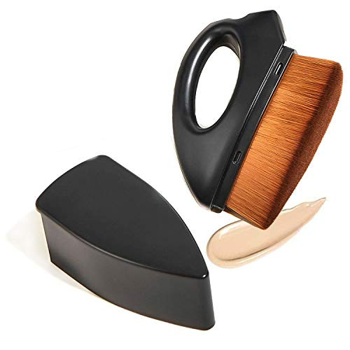 2021 Upgrade New Foundation Makeup Flawless Brush- Flat Top Foundation Brush for liquid makeup-High Density Seamless Kabuki Face Brush Multifunctional for Blending Liquid- Cream or Flawless Powder Cosmetics -Black- 2021 Upgrade New Foundation Makeup Flawless Brush- Flat Top Foundation Brush for liquid makeup-High Density Seamless Kabuki Face Brush Multifunctional for Blending Liquid- Cream or Flawless Powder Cosmetics -Black-