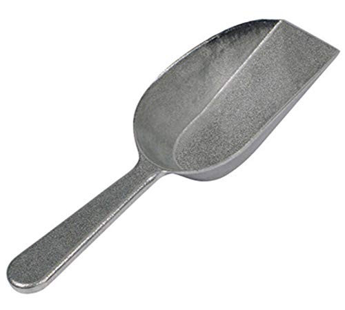 Winco Utility Scoop with Flat Bottom- 4-Ounce- Aluminum