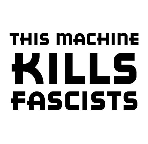 DOOMSDAYDECALS This Machine Kills Fascists 2016 Political Commentary 6 Inch Vinyl Decal for Car Window- Exterior -Black-