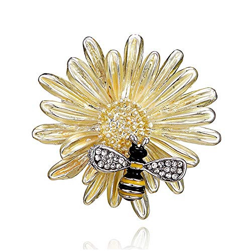 Honeybee Bee Brooch Pins Enamel Crystal Insect Brooches Corsages Scarf Clips Jewelry for Girls Women Honeybee Bee Brooch Pins Enamel Crystal Insect Brooches Corsages Scarf Clips Jewelry for Girls Women