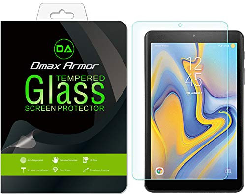 [2-Pack] Dmax Armor for Samsung Galaxy Tab A 8.0 inch (Verizon) [SM-T387V Model Only] Screen Protector, [Tempered Glass] 0.3mm 9H Hardness, Anti-Scratch, Anti-Fingerprint, Bubble Free, Ultra-Clear