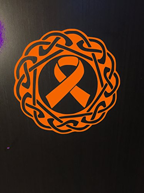 Orange Awareness Ribbon Celtic Knot Window Decal -Kidney Cancer- Kidney Disease- Lukemia- Melanoma- Multiple Sclerosis- Skin Cancer- Orange Awareness Ribbon Celtic Knot Window Decal -Kidney Cancer- Kidney Disease- Lukemia- Melanoma- Multiple Sclerosis- Skin Cancer-