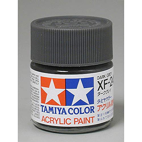 TAMIYA America- Inc Acrylic XF24- Flat Dark Gray- TAM81324