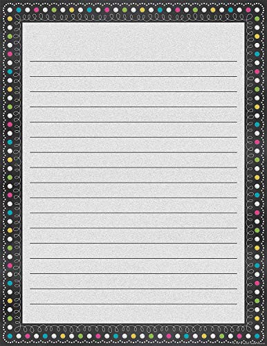 Teacher Created Resources Chalkboard Bright's Lined Chart -7532-