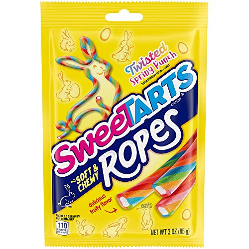 SweeTARTS Twisted Spring Punch Rope Easter Candy- 3 Ounce