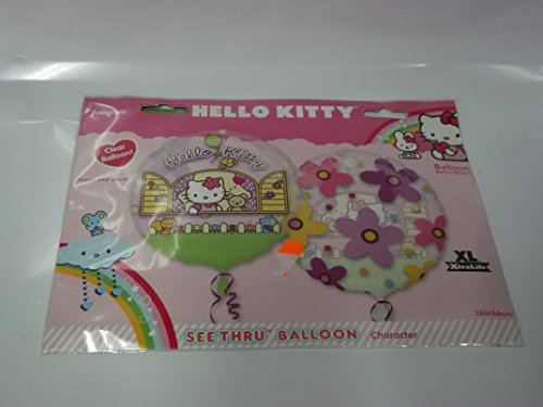 Hello Kitty Birthday Party Balloon see through jumbo 26 Inch