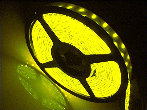 LED Strip Lights, SuperonlineMall&trade; 16.4FT 5M SMD 5050 Waterproof 300LEDs Flash Strip Light ,Ribbon LED Lighting Strip, 12V (Yellow)