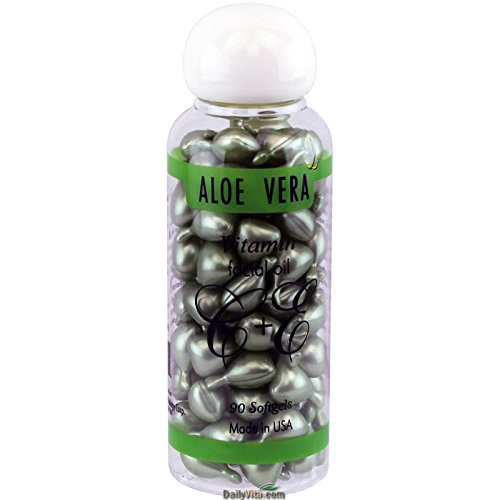 NCB Aloe Vera Vitamin-E Facial Oil 90 Softgels- FRESH Made In USA