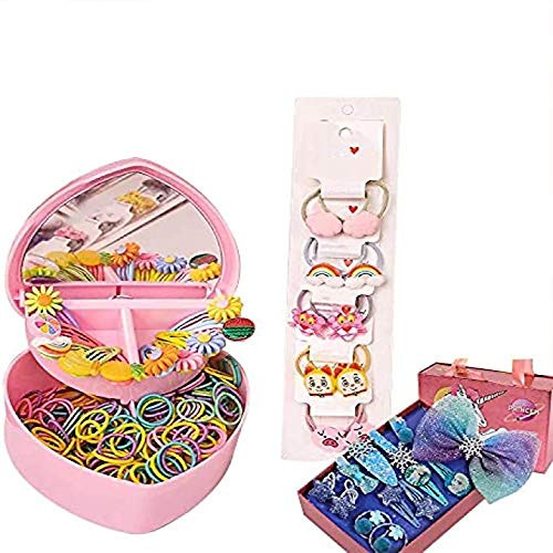 W and M 120 sets of children's hair accessories hairpin baby rubber band clip headdress flower hairpin little girl hair tie head rope?Give15-piece Frozen Gift Boxs for free