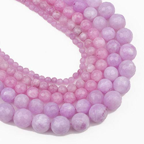 Yochus 6mm Faceted Light Purple Chalcedony Round Loose Beads Natural Stone Beads for Jewelry Making Yochus 6mm Faceted Light Purple Chalcedony Round Loose Beads Natural Stone Beads for Jewelry Making
