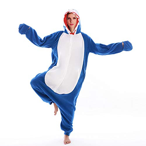 Adult Shark Onesie Pajamas Animal Cosplay Costume Homewear Sleepwear for Women Men Adult Shark Onesie Pajamas Animal Cosplay Costume Homewear Sleepwear for Women Men