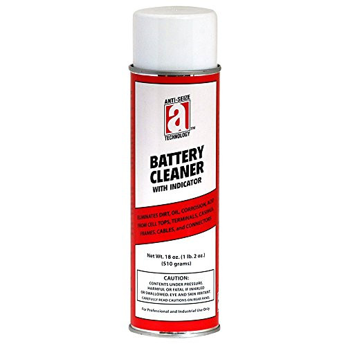 ANTI-SEIZE TECHNOLOGY 17210 Battery Cleaner with Acid Indicator- Aerosol Can- 18 fl oz