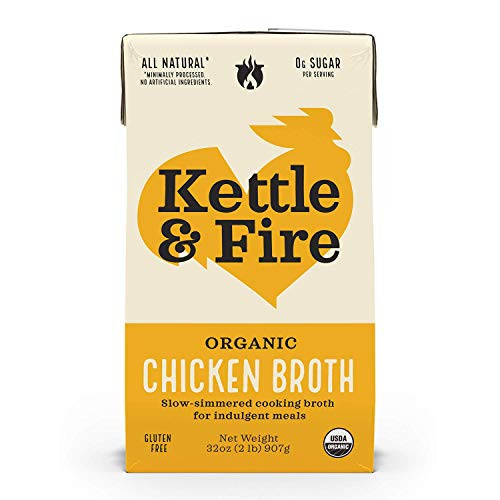 Kettle  and  Fire KETTLE  and  FIRE Organic Chicken Broth- chicken-kettle- 32 Oz