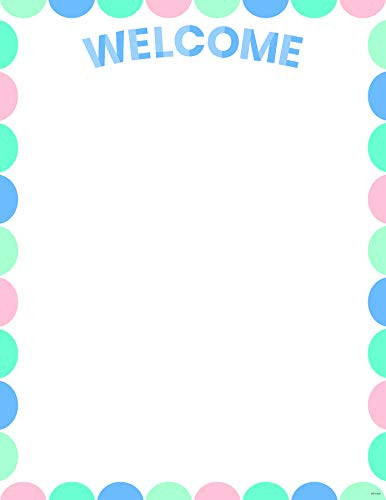 Creative Teaching Press Calm  and  Cool Welcome Chart- CTP 8632