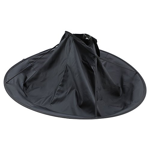 Oubit Barber Cape - Adult Barber Hair Cutting Umbrella Cape Hairdressing Salon Gown Haircut Hairdresser Cloak-Black-