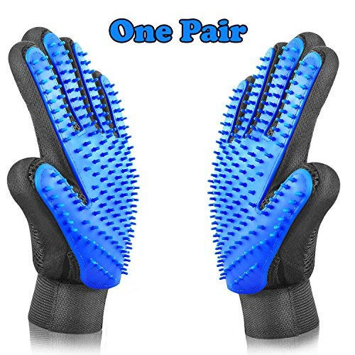 VeniCare Pet Grooming Glove - Gentle Deshedding Brush Glove - Efficient Pet Hair Remover Mitt - Massage Tool with Enhanced Five Finger Design - Perfect for Dogs and Cats with Long and Short Fur VeniCare Pet Grooming Glove - Gentle Deshedding Brush Glove - Efficient Pet Hair Remover Mitt - Massage Tool with Enhanced Five Finger Design - Perfect for Dogs and Cats with Long and Short Fur