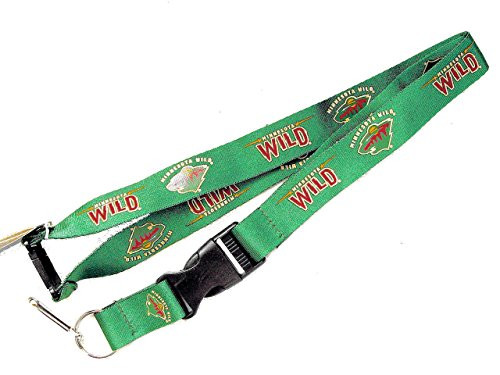 Aminco NHL Minnesota Wild Lanyard Keychain Id Ticket Clip - Green